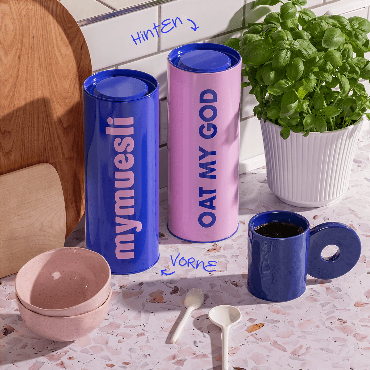 Vorratsdose blau & rosa - Image 5